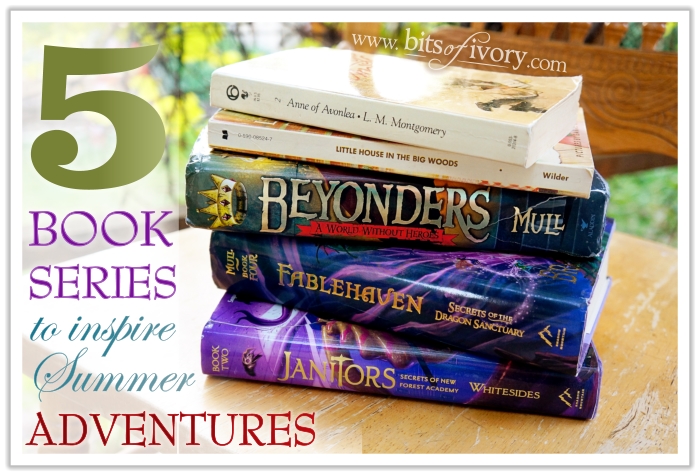 5 Book Series to inspire summer adventures | Books for Young People | www.bitsofivory.com