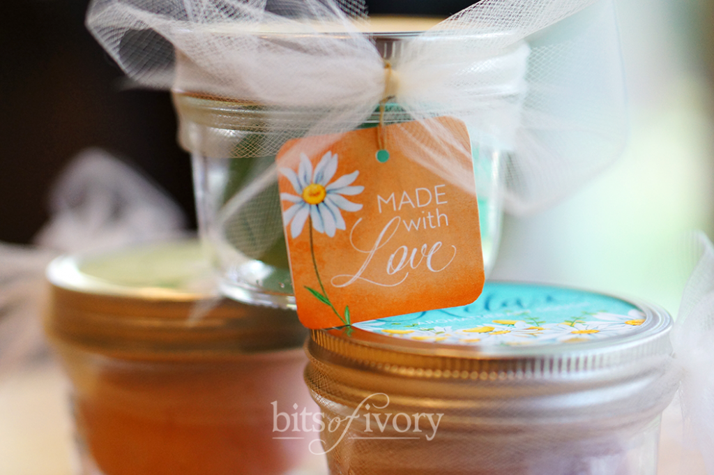 Aromatherapy dough for mother's day made with love tag