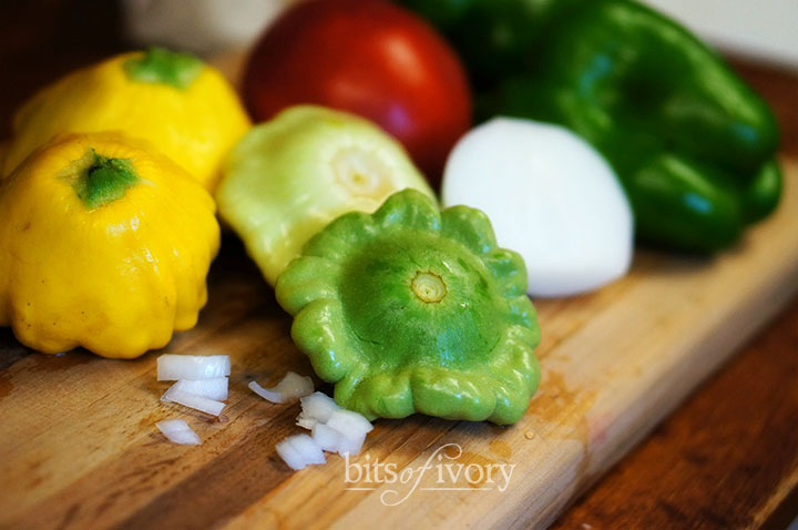 Vegetables on a cutting board