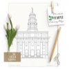 Nauvoo Temple Printable Coloring Page | Barbara Anne Art